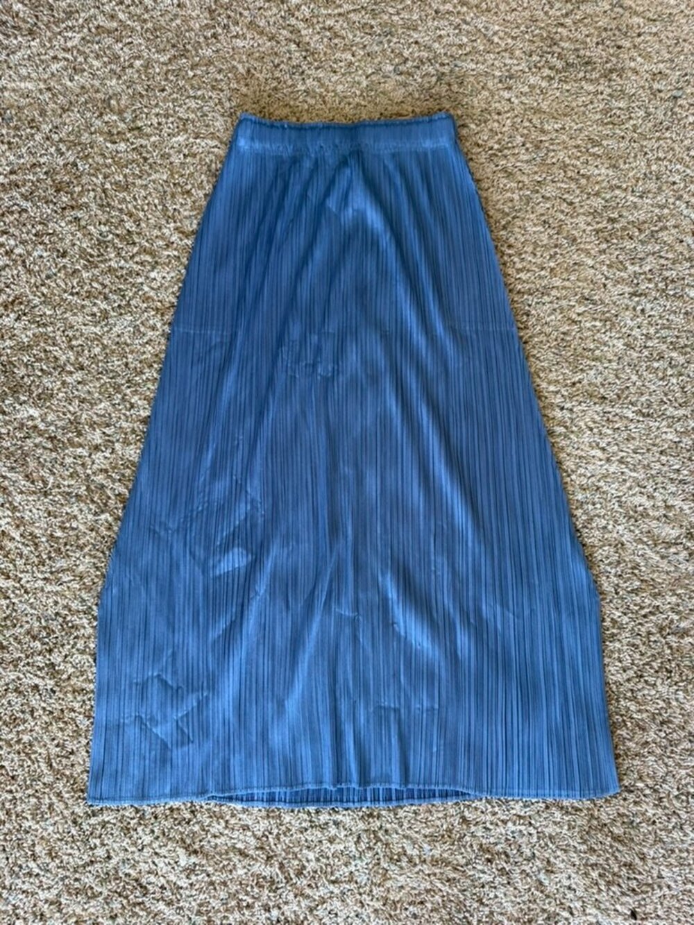 NWOT Pleats Please Issey Miyake Pleated Mini Skirt Sz S Blue